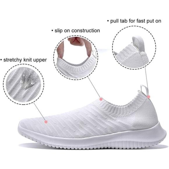 Womens Comfort Elastic Sock Slip On Walking Lightweight Non-Slip Fall - Picture 3 of 6